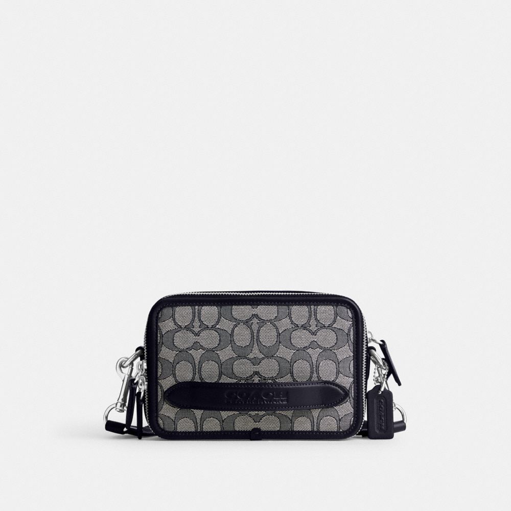 Coach Charter Crossbody In Signature Jacquard In Midnight Navy | ModeSens