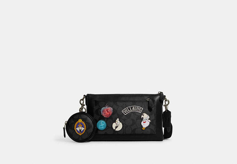 Disney X Coach Holden Crossbody In Signature Canvas With Patches