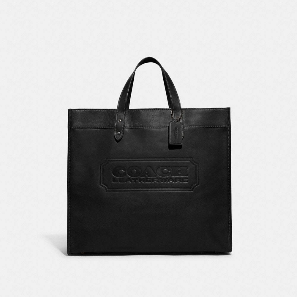 COACH コーチ 2wayバッグフィールドトート 40 シグネチャー ブラック-