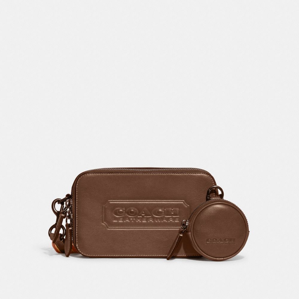 COACH Charter Polished Pebble Leather Slim Crossbody