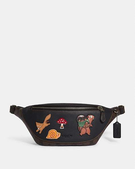 Warren Belt Bag In Signature Canvas With Creature Patches