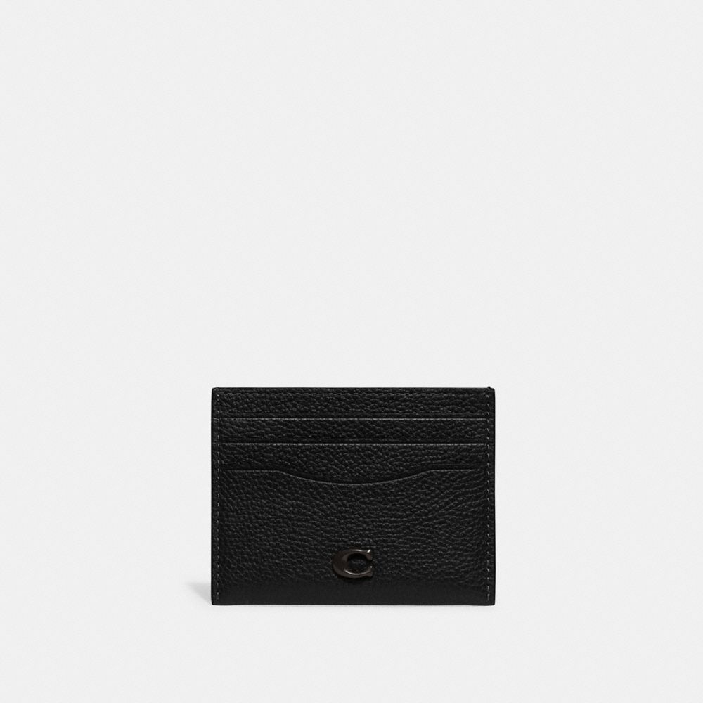 Coach Card Case In Black