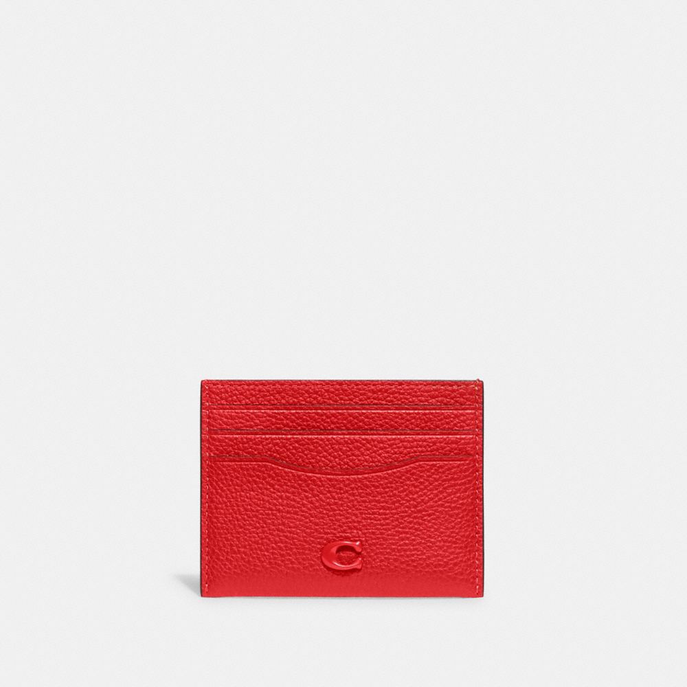 Coach Card Case In Sport Red