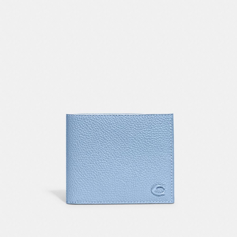 Gucci Signature Bi-fold Leather Wallet - Sky Blue