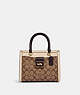 COACH®,GRACE CARRYALL IN SIGNATURE CANVAS,Signature Coated Canvas,Large,Im/Khaki/Ivory Multi,Front View