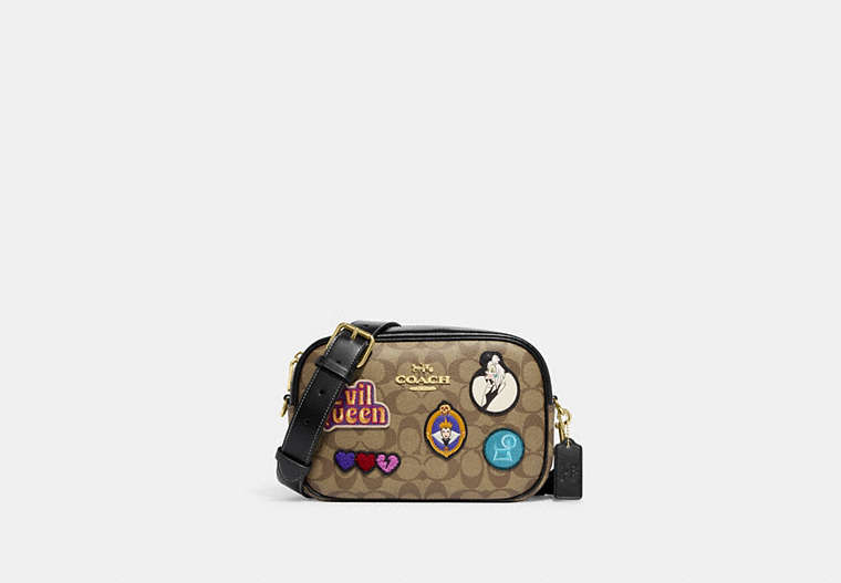 Disney X Coach Jamie Camera Bag In Signature Canvas With Patches
