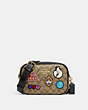 Disney X Coach Jamie Camera Bag In Signature Canvas With Patches
