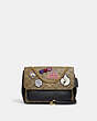Disney X Coach Klare Crossbody 25 In Signature Canvas With Patches