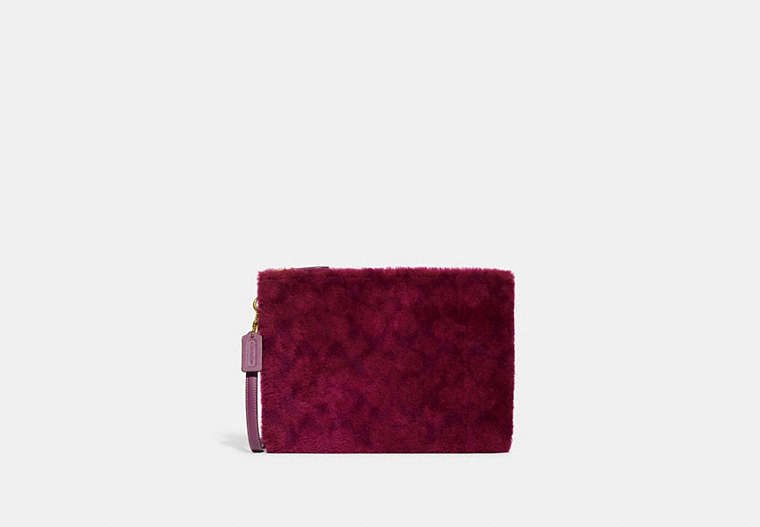 Charter Pouch In Signature Shearling