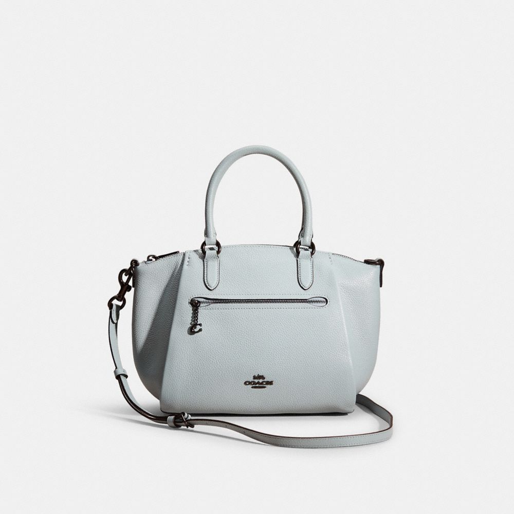 Coach Restored Elise Satchel In Gunmetal/azure