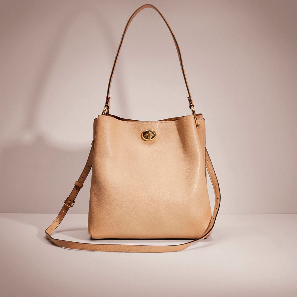 Coach Restored Charlie Bucket Bag In Gold/beechwood