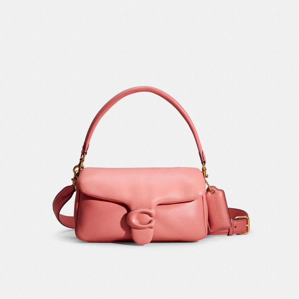 Coach Restored Pillow Tabby Shoulder Bag 26 In Brass/taffy