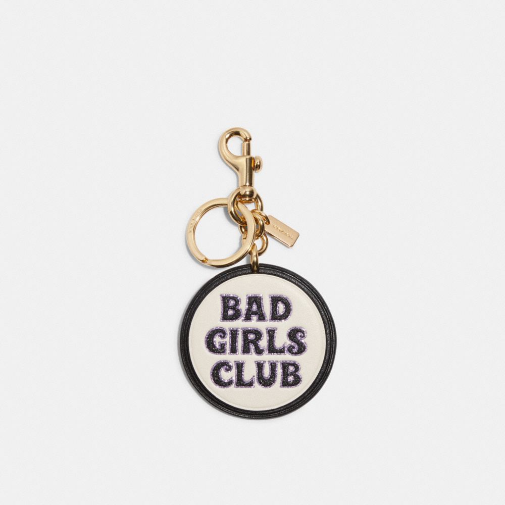 COACH® Bad Girls Club Bag Charm In Signature Canvas