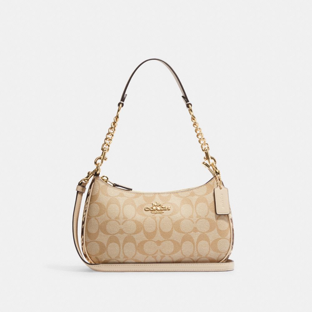 COACH® | Teri Shoulder Bag In Signature Canvas