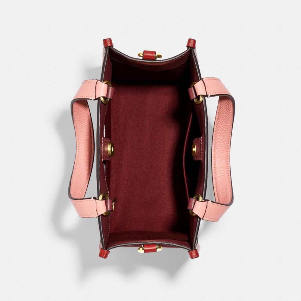 COACH®,Dempsey Tote Bag 22 In Signature Canvas With Dancing Kitten Print,,Inside View,Top View