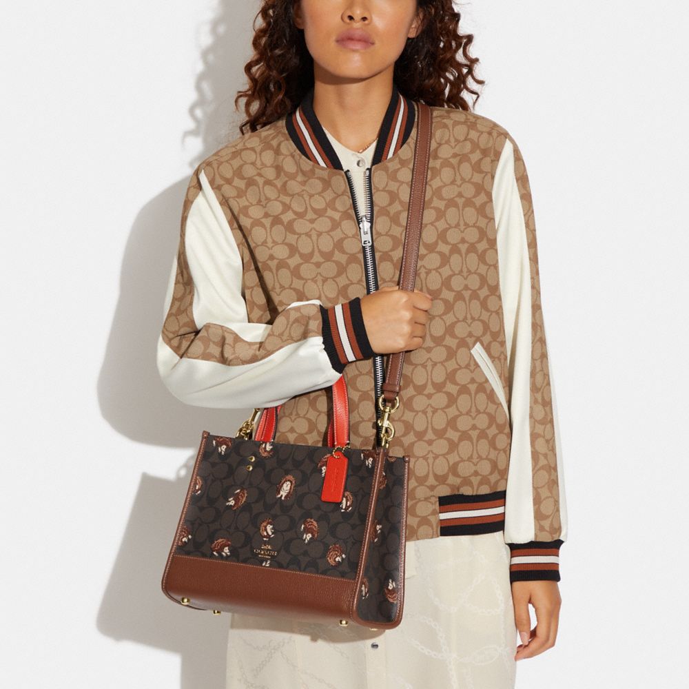 Coach Dempsey Tote 22 In Signature Canvas With Hedgehog Print www.np.gov.lk
