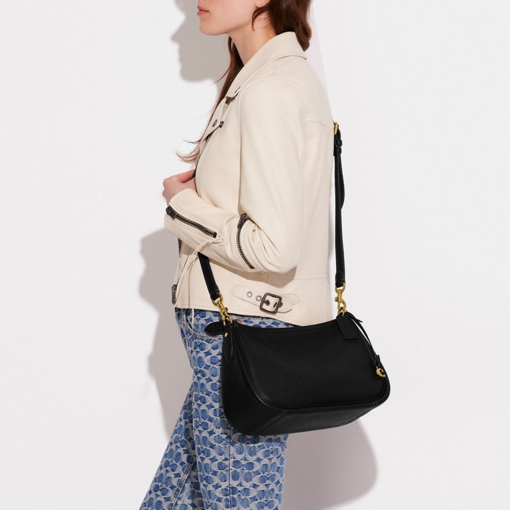 COACH Cary Soft Pebble Leather Crossbody Bag