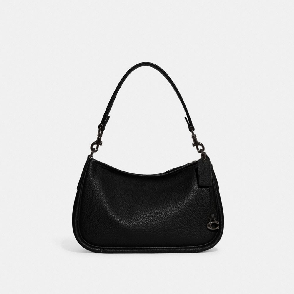 Coach Cary Pebble Leather Crossbody Shoulder Bag - Black