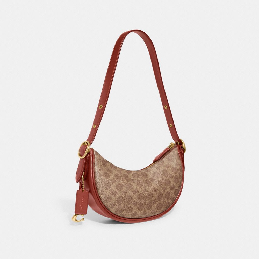 Teri Shoulder Bag In Rainbow Signature Canvas Wishupon