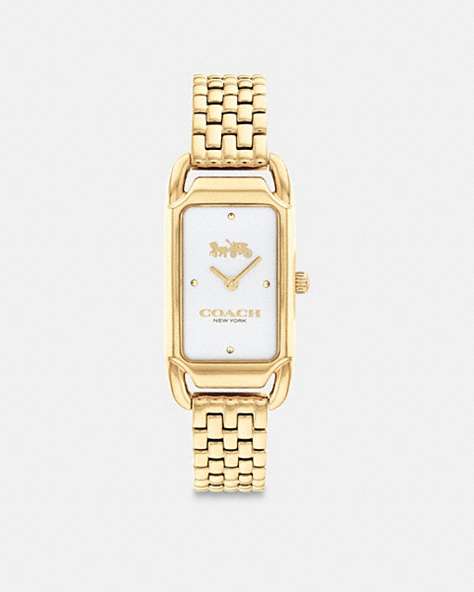 COACH®,CADIE WATCH, 20MM X 32.5MM,Gold,Front View