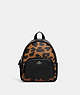 Mini Court Backpack In Signature Canvas With Leopard Print