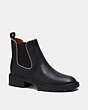 COACH®,LEVY BOOTIE,Leather,Black,Front View