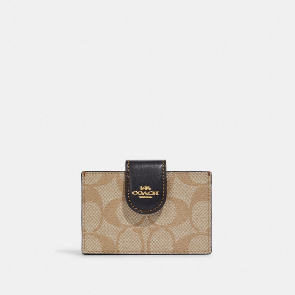 COACH® Accordion Card Case In Blocked Signature Canvas