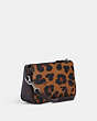 COACH®,NOLITA 19 WITH LEOPARD PRINT AND SIGNATURE CANVAS,Leather,Small,Silver/Light Saddle Multi,Angle View