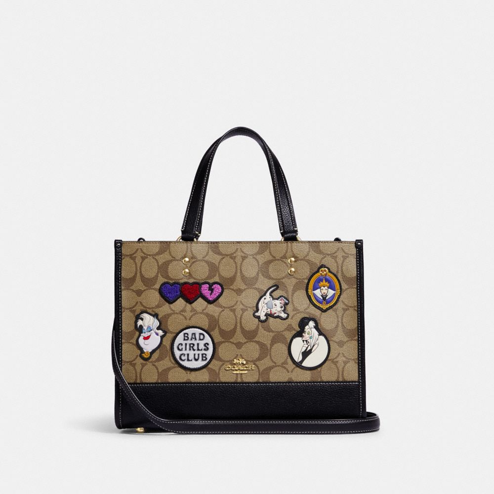 アイボリー×レッド 新品 COACH Disney ヴィランズ ハンドバッグ