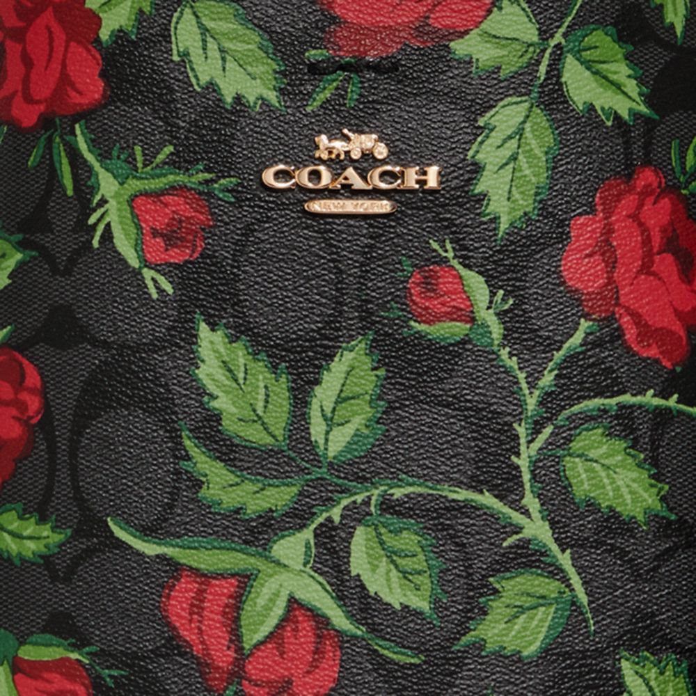 COACH® | Mollie Bucket Bag 22 In Signature Canvas With Fairytale Rose Print