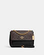 COACH®,KLARE CROSSBODY 25 IN SIGNATURE CANVAS,Signature Coated Canvas,Gold/Brown Black,Front View