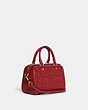 COACH®,MINI ROWAN CROSSBODY IN SIGNATURE LEATHER,Smooth Calf Leather,Small,Gold/1941 Red,Angle View