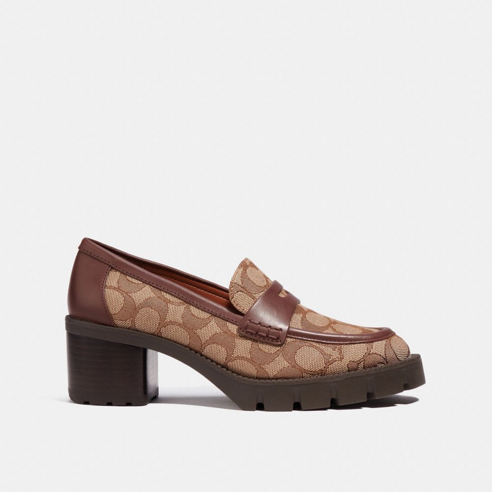 Meget rart godt nummer Nyttig COACH® | Colleen Loafer In Signature Jacquard