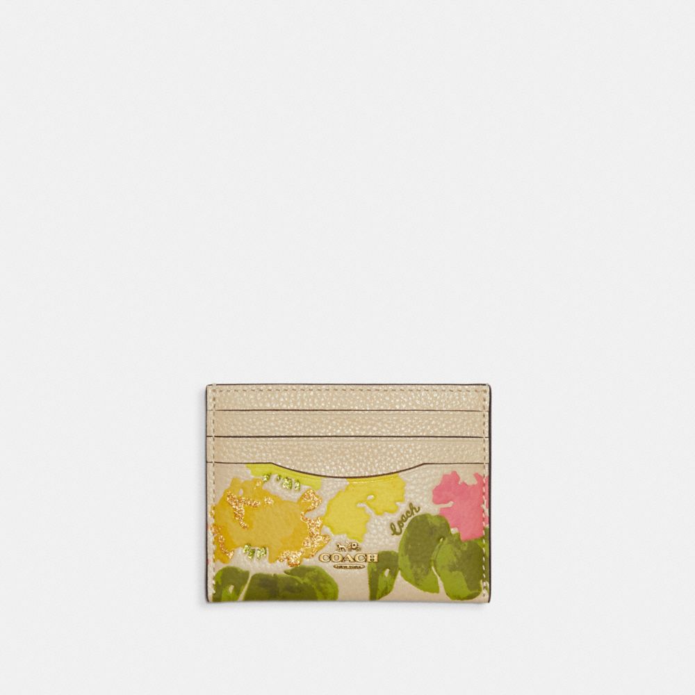 COACH® Card Case With Floral Print