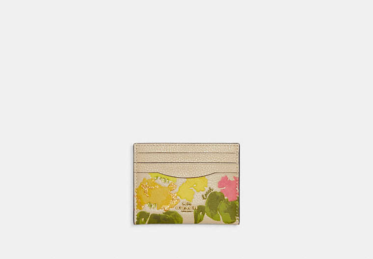 Card Case With Floral Print