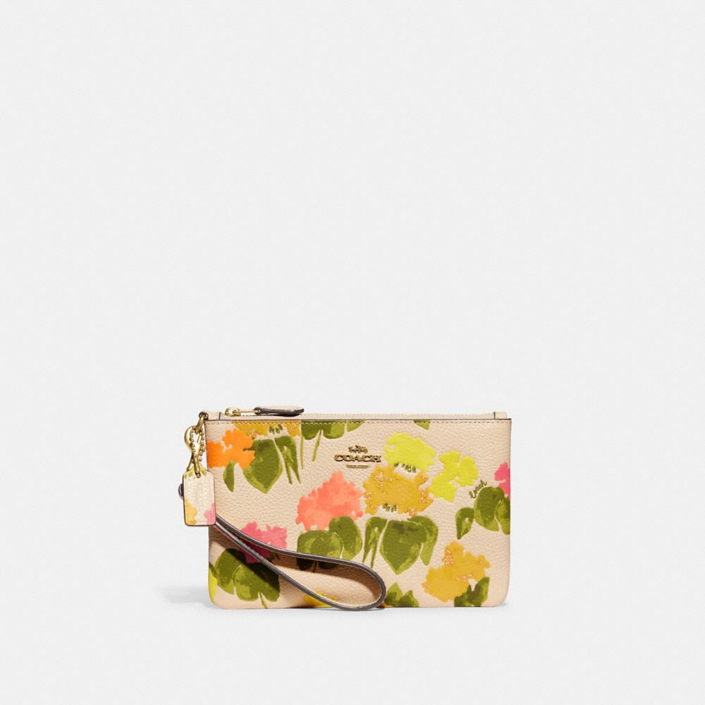 COACH® Small Wristlet With Floral Print
