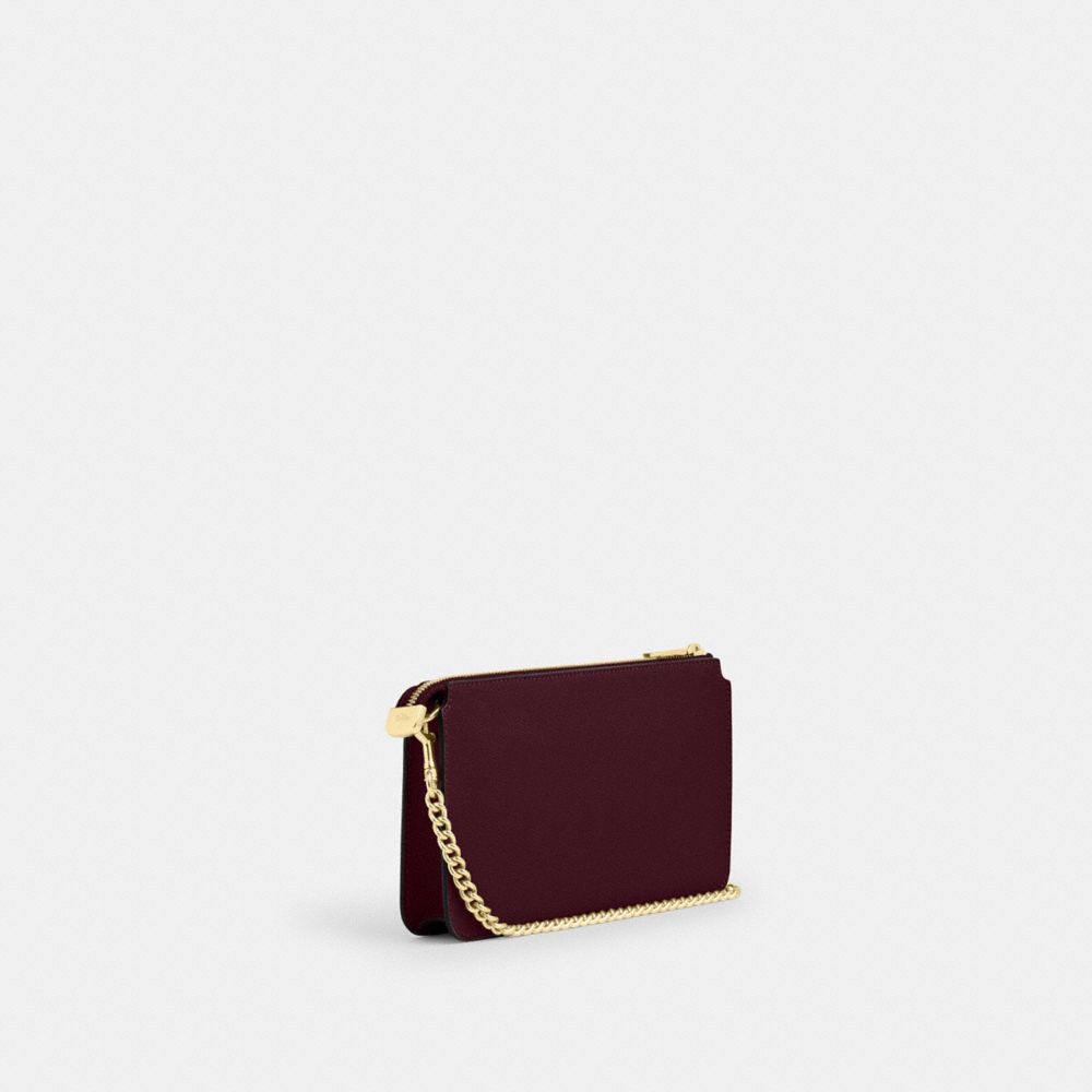 COACH®,Poppy Crossbody Bag,Crossbody,Metal,Casual,Maroon,Angle View