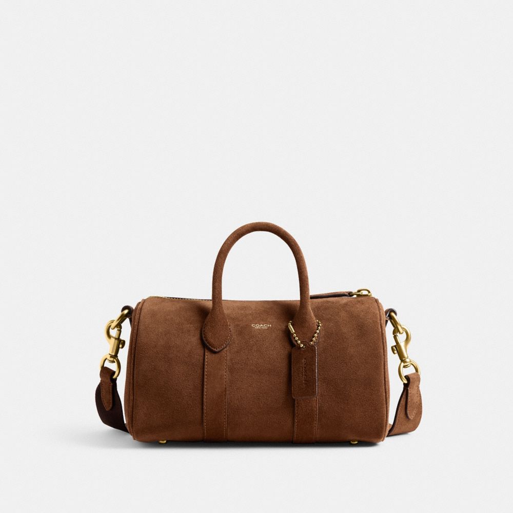 COACH®,Compass Bag 25,Brown,Front View