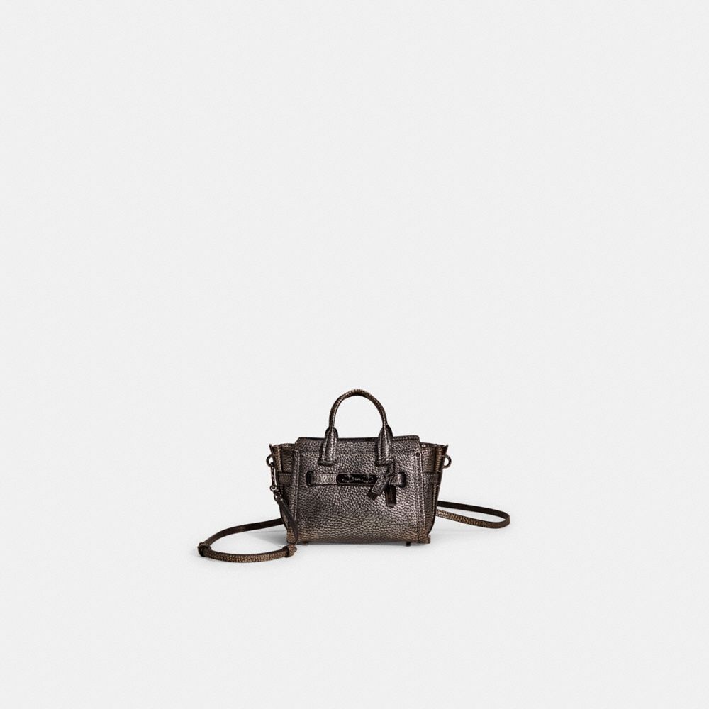 Coach Restored  Swagger 15 In Gunmetal/gunmetal