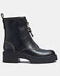 COACH®,LIZA BOOTIE,Leather,Black,Angle View