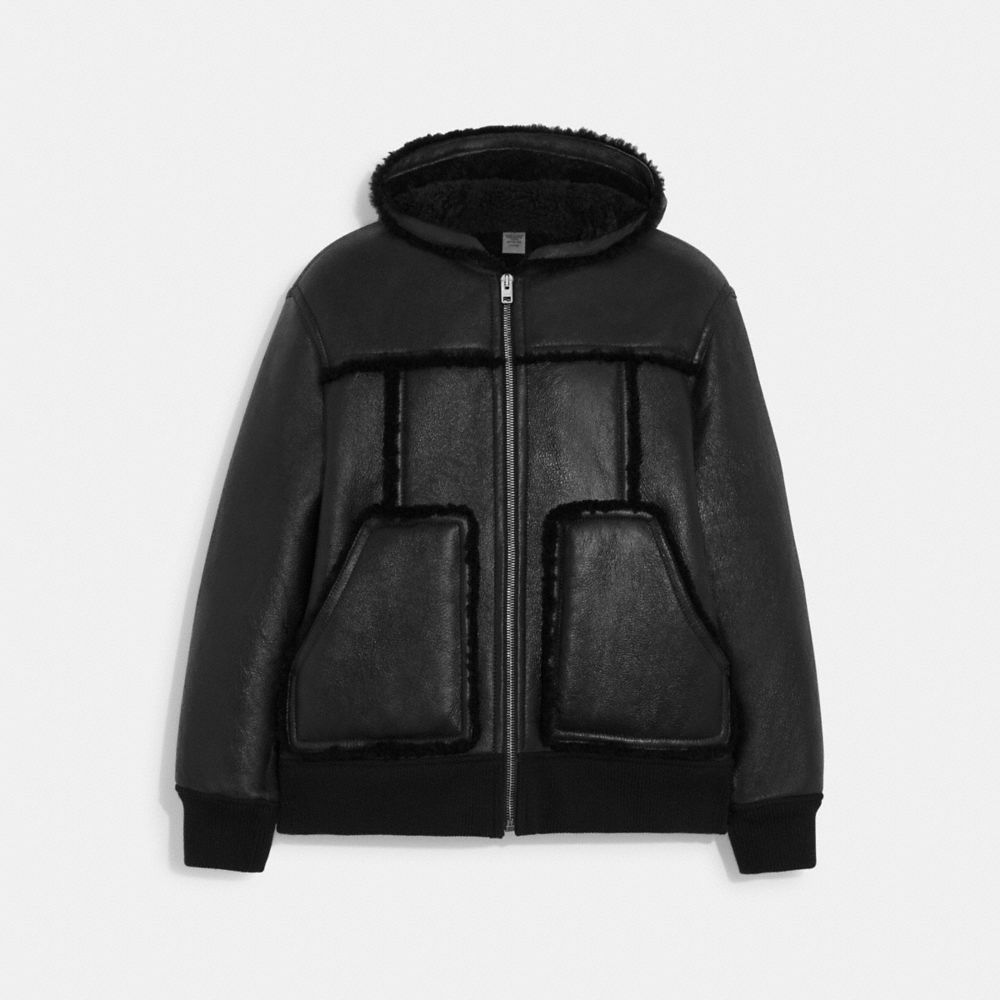 COACH®: Shearling Hoodie