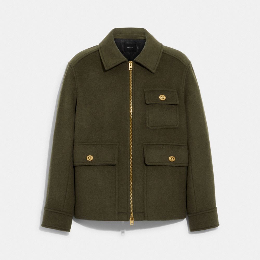 COACH® | Short Wool Coat