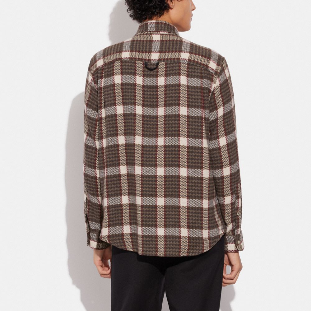 COACH® | Oversized Flannel Shirt