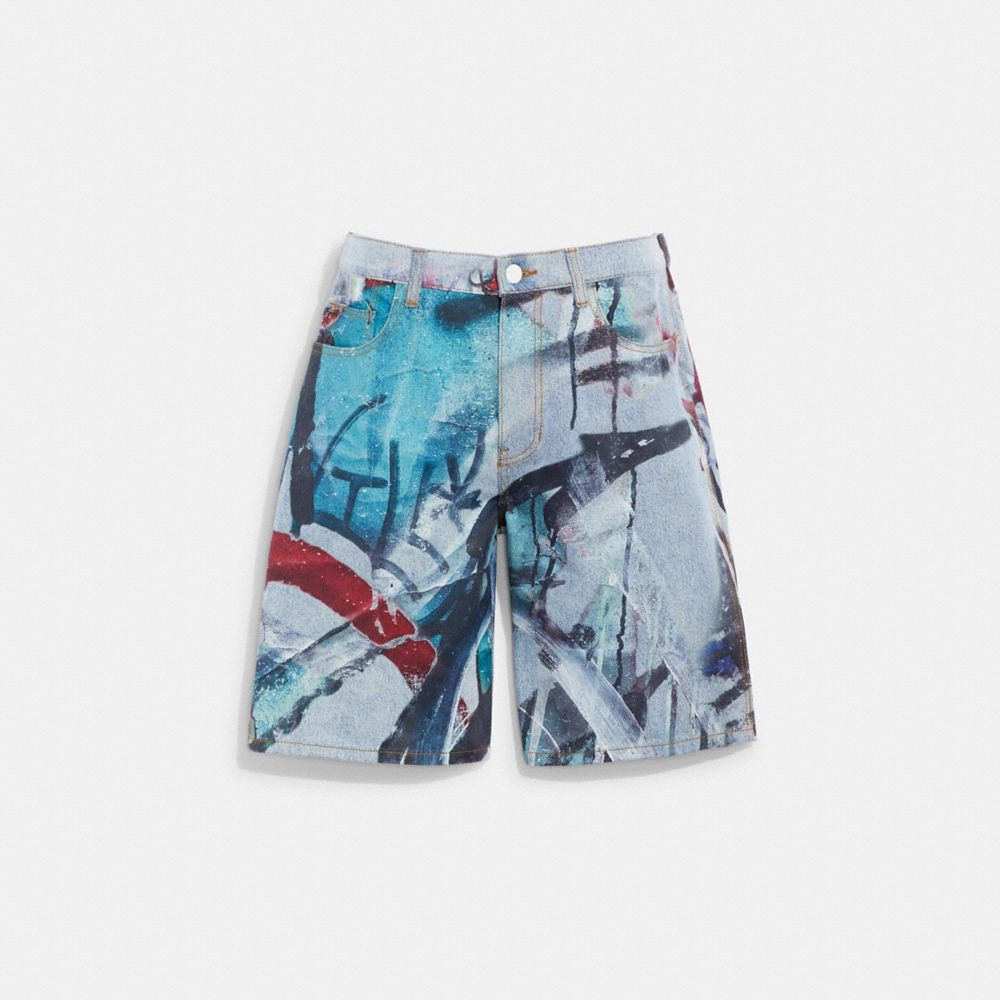 Coach X Mint  Serf Denim Shorts