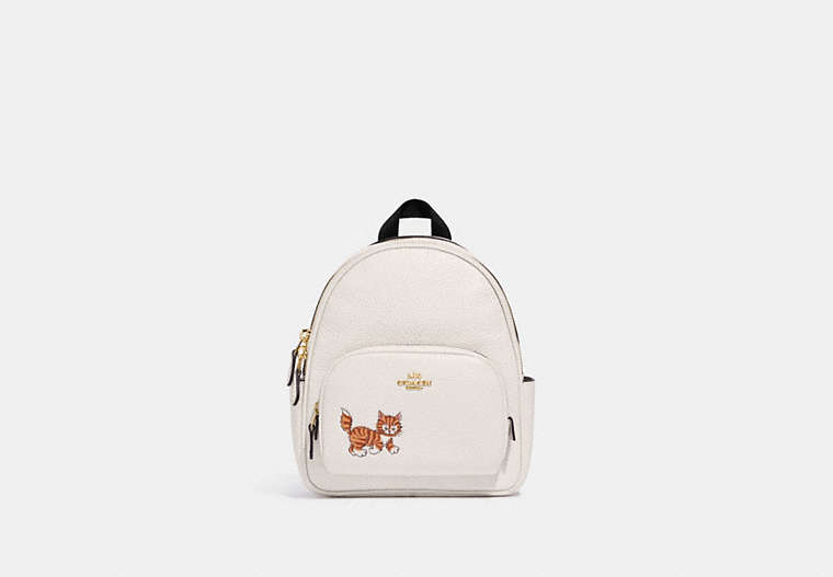 Mini Court Backpack With Dancing Kitten