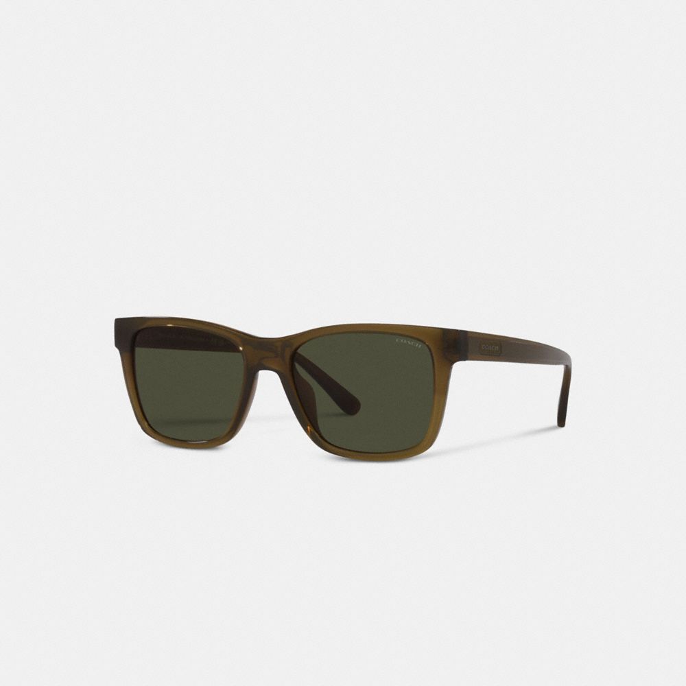 COACH® Retro Square Badge Sunglasses
