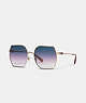 Badge Metal Butterfly Sunglasses