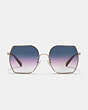 Badge Metal Butterfly Sunglasses