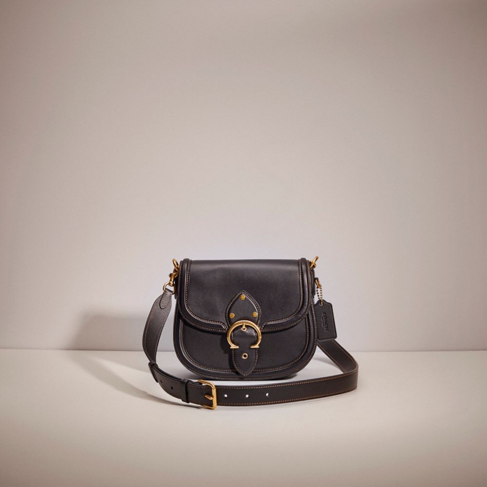 Coach Restored Beat Saddle Bag In Brass/black ModeSens
