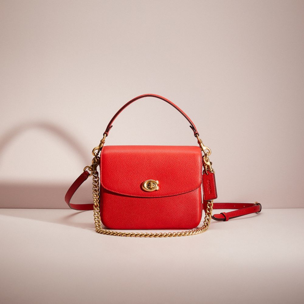 Coach Restored Cassie Crossbody 19 In Brass/sport Red